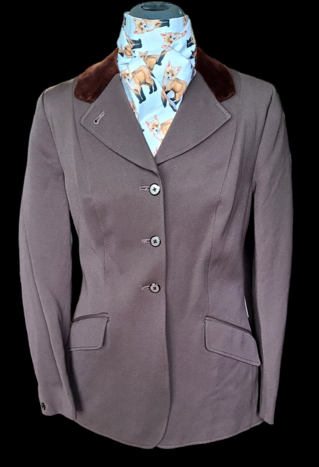 Veste De Chasse Harry Hall Femme - Tweed Vert - Taille 12 (34) - Fabriqué UK