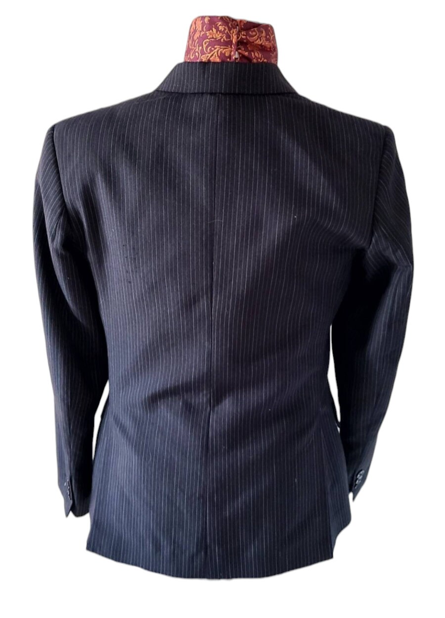 Manteau De Chasse Femme Grand Prix - Bleu Marine Rayures - Taille 14 + Chemise DevonAire