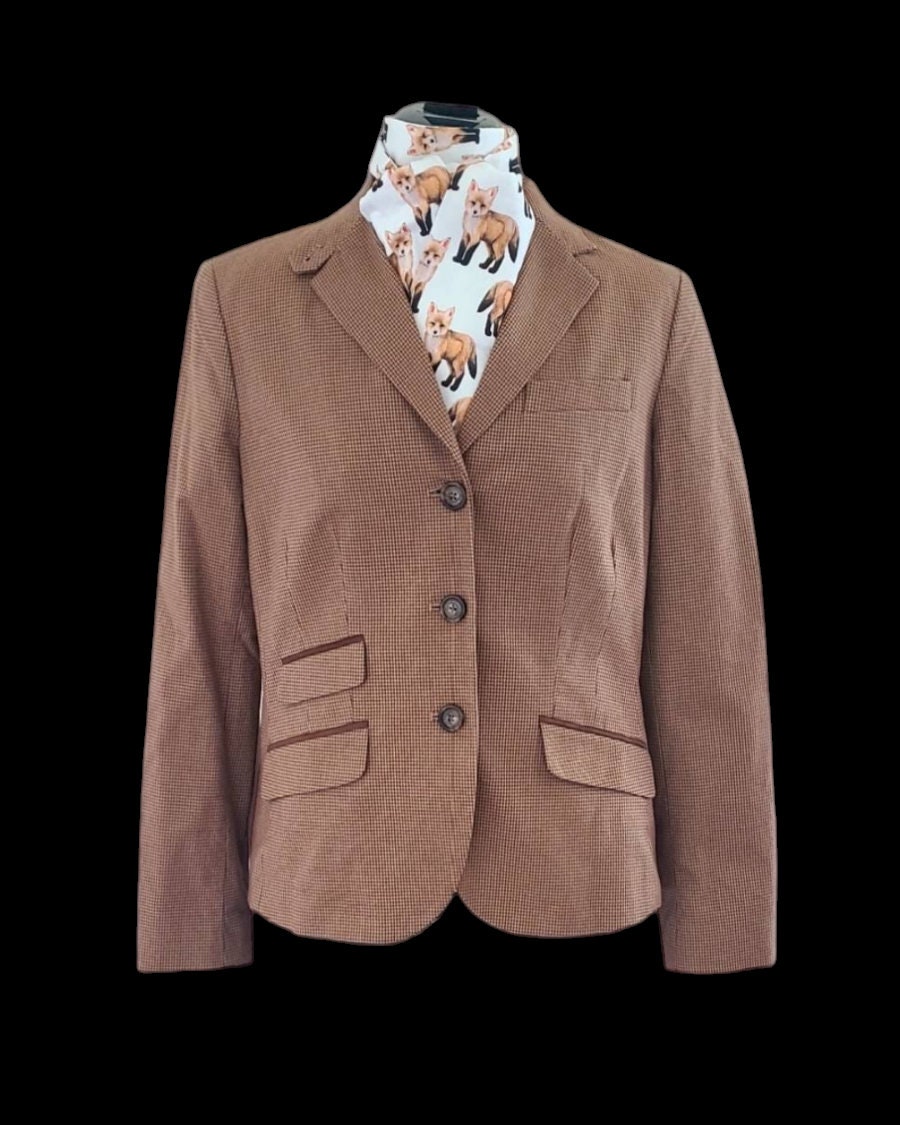 Avec Les Filles Houndstooth Tweed Blazer