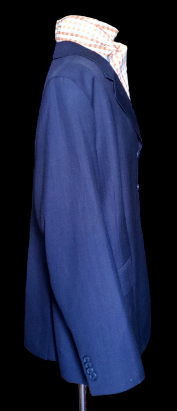 RJ CLASSICS ESSENTIALS Navy Pinstripe Jacket, Siz… - image 4