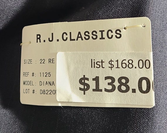 RJ CLASSICS ESSENTIALS Navy Pinstripe Jacket, Siz… - image 6