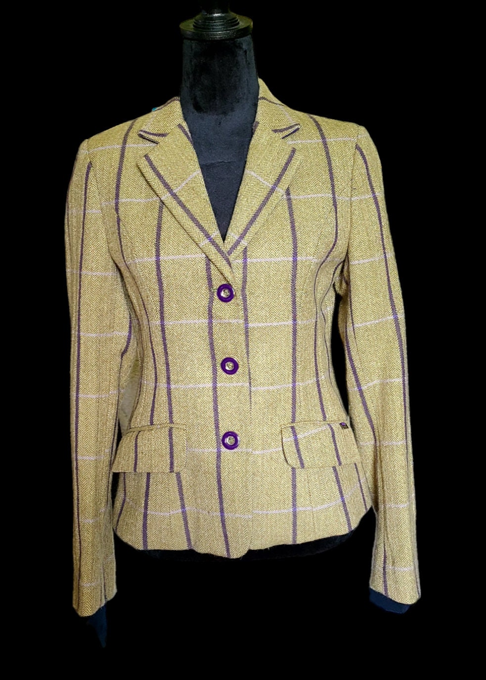Veste De Tweed Saddle Master Pour Fille – Vintage – Hacking Jacket – Taille 24 – Foxhunt