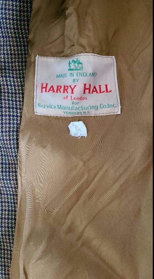 Veste D'équitation En Tweed De Laine Harry Hall - Marron Et Blanc, Taille S-M Femme, Occasion