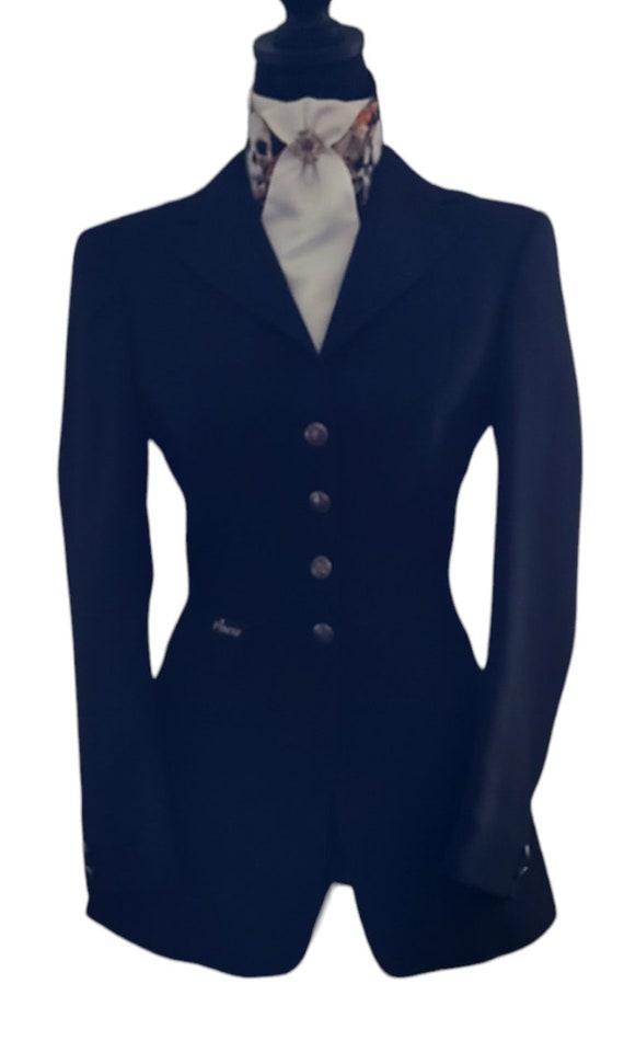 PIKEUR Black Diana Dressage Coat, Womans Size 36 T