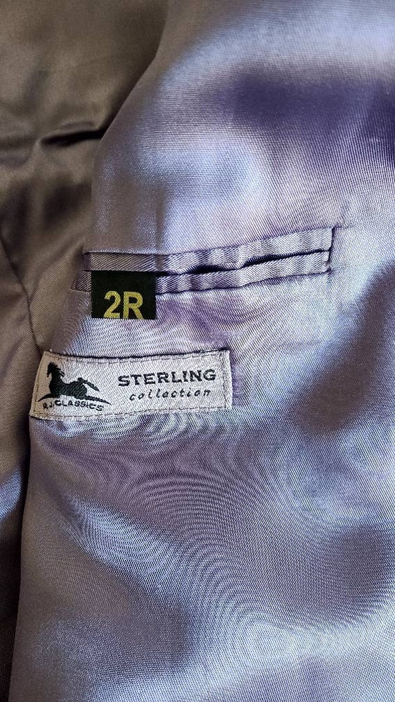 RJ CLASSICS STERLING Brown/lavender Pinstripe Jac… - image 7