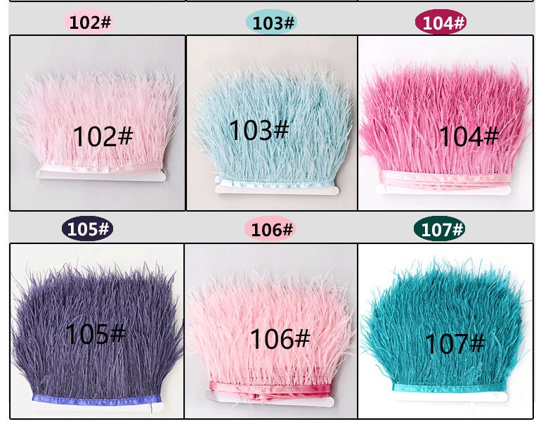 1 Yard Royal Blue Ostrich Feather Trim Fringe 34inch Wide 55 Etsy