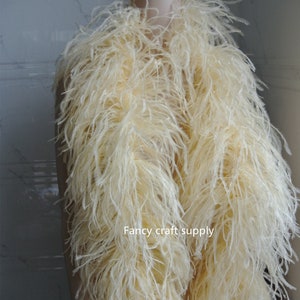 12 colors champagne OSTRICH Feather Boa 11 ply Dancing dress Wedding Crafting halloween custom supply
