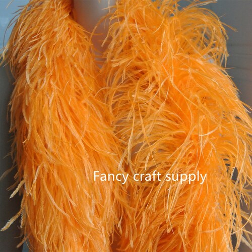 22 colors orange shops OSTRICH Feather Boa 8 ply Dancing dress Wedding Crafting halloween custom supply