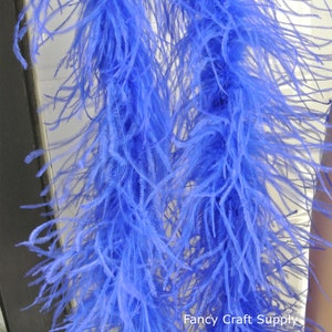 22 colors royal blue OSTRICH Feather Boa 4 ply Dancing dress Wedding Crafting halloween custom supply