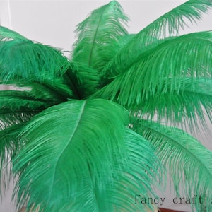 kelly green dark green ostrich feather ostrich plume 100 pcs for wedding party centerpiece wedding decor craft party custome supply