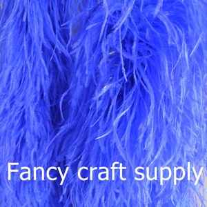 22 colors royal blue OSTRICH Feather Boa 12 ply Dancing dress Wedding Crafting halloween custom supply