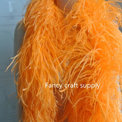 22 colors orange shops OSTRICH Feather Boa 8 ply Dancing dress Wedding Crafting halloween custom supply