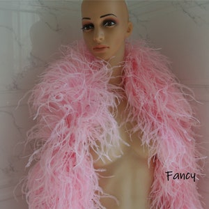 light pink OSTRICH Feather Boa 12 ply Dancing dress Wedding Crafting halloween custom supply