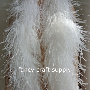 12 colors white OSTRICH Feather Boa 10 ply Dancing dress Wedding Crafting halloween custom supply