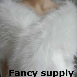 white faux fur bridal wrap Bridal Faux Fur Stole Fur Shawl Cape wedding faux fur wrap shrug