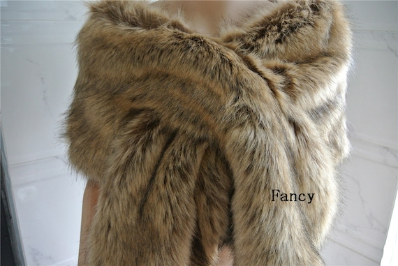 etsy faux fur wrap