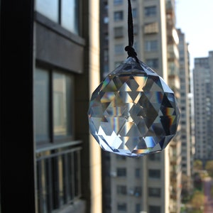 2 pcs Hanging ball 30mm  40mm  50mm ,Hanging Crystal Suncatcher Ceiling Light Pull,Hanging Crystal Prism