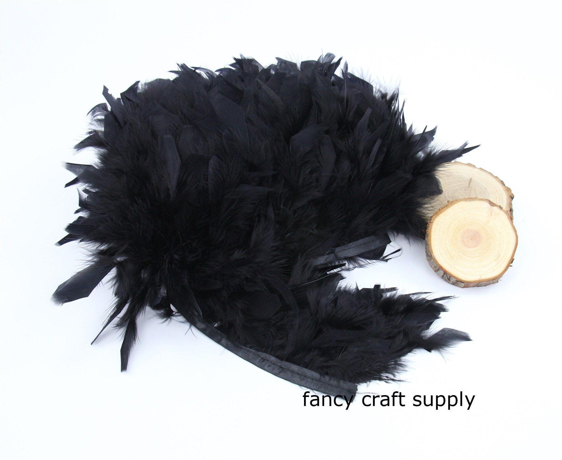 1 Yard Black Chandelle Feather Trim Turkey Feather Fringe Trim Etsy UK