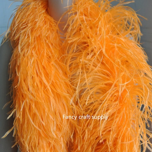 22 colors orange shops OSTRICH Feather Boa 8 ply Dancing dress Wedding Crafting halloween custom supply