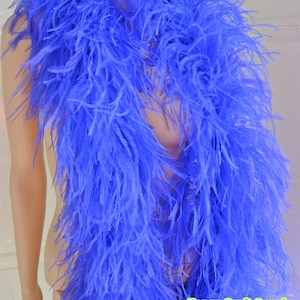 30 colors royal blue OSTRICH Feather Boa 11 ply Dancing dress Wedding Crafting halloween custom supply