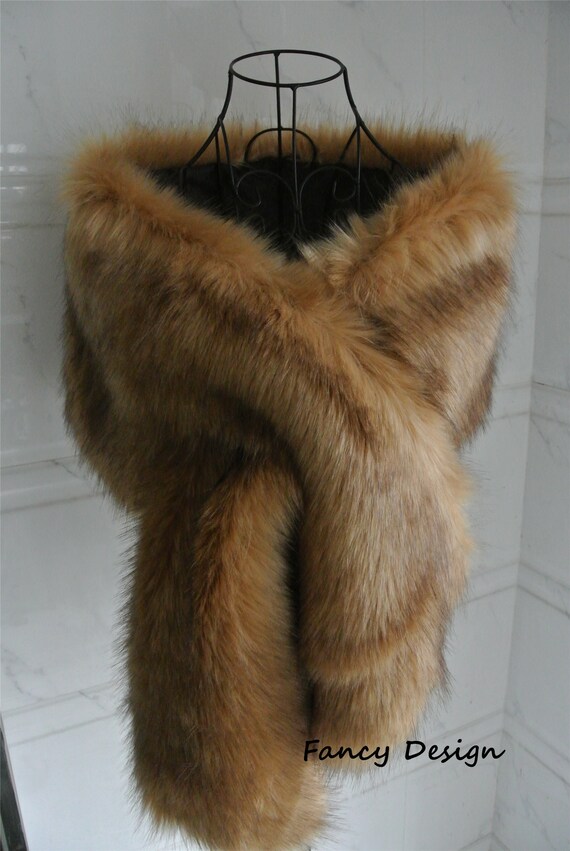 etsy faux fur wrap