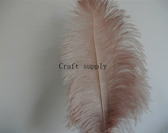 FEATHERS BLUSH X 5 pcs  Ostrich  Millinery and Crafts  6"  x 8" FAST & FREE P/P 