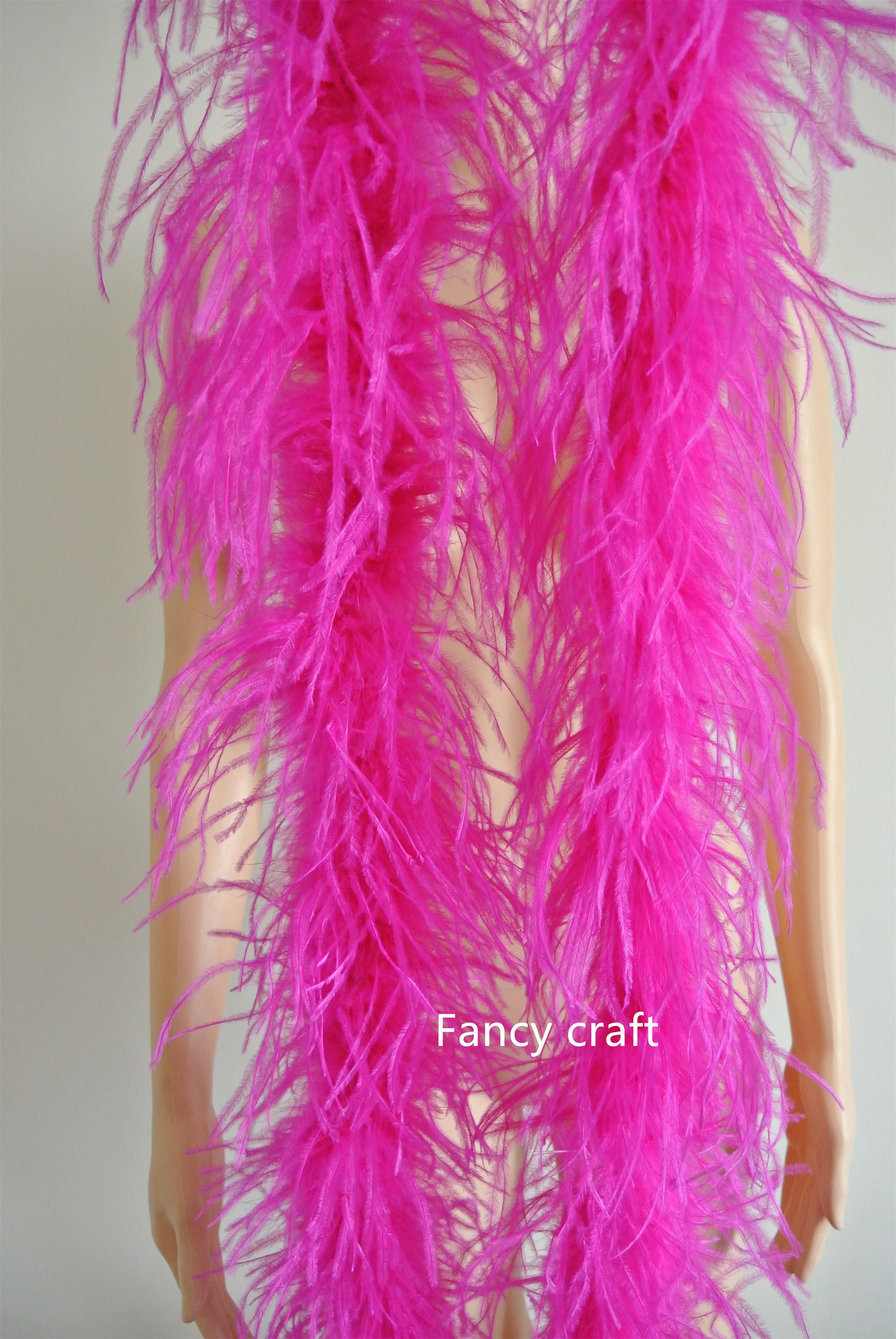 Larryhot Hot Pink Boa Feathers - 45g 2 Yards Boas for Party Bulk,Christmas,Wedding Centerpieces,Concert,Pet and Home Decoration(45g-HotPink)