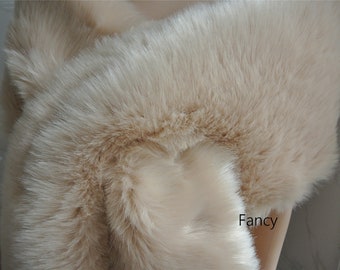 beige pink faux fur bridal wrap Fur Wrap Bridal Faux Fur Stole bridal Fur Shawl Cape wedding faux fur wrap shrug very soft