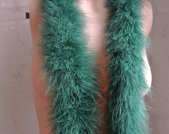 dinde vert foncé marabou Plume Boa 40g 12 couleurs Robe de danse Mariage Artisanat halloween fourniture personnalisée