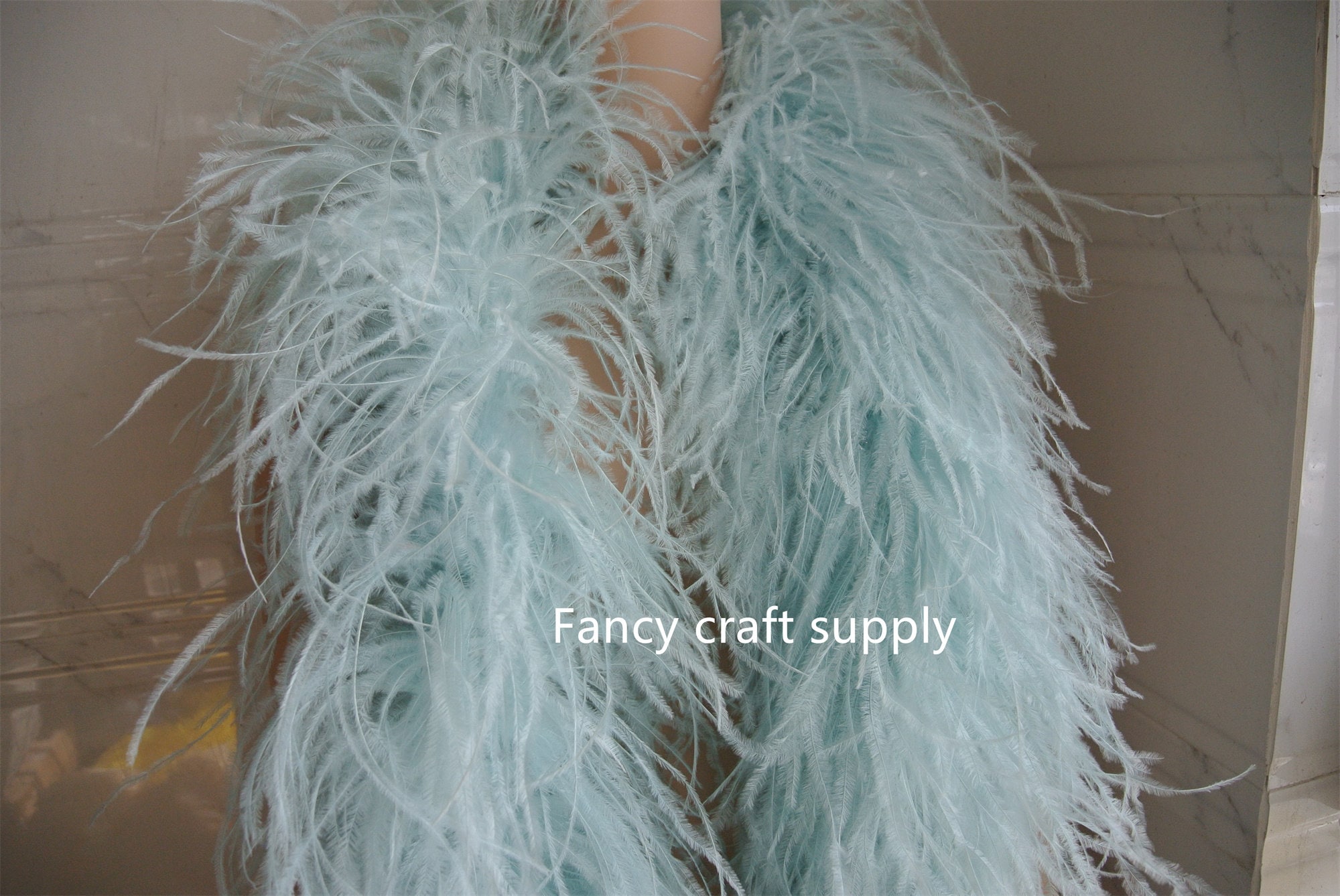 Curly Ostrich Marabou Feather Boa