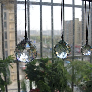 30mm  40mm  50mm Hanging ball,Hanging Crystal Suncatcher Ceiling Light Pull,Hanging Crystal Prism