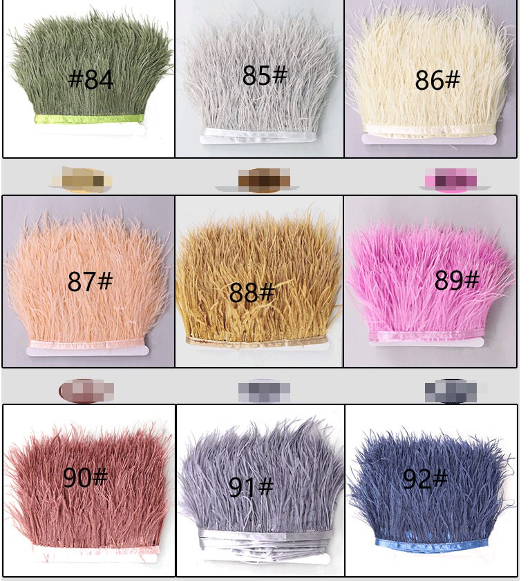 1 Yard Royal Blue Ostrich Feather Trim Fringe 34inch Wide 55 Etsy