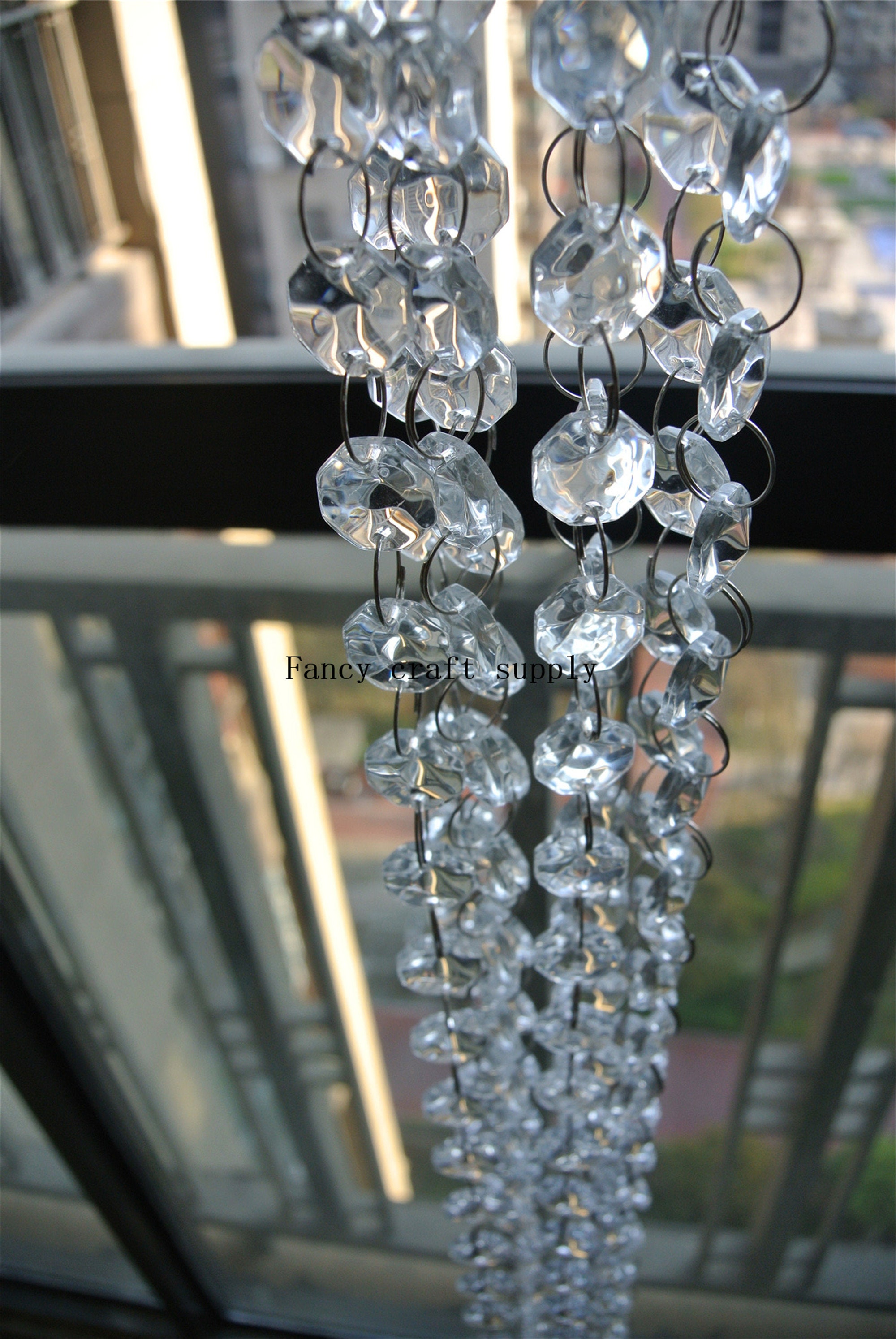 20 Ft Crystal Glass Beads Chain Octagon Beads Garland of Clear Chandelier  Bead Lamp Chain,curtain,home Garden Wedding Focus Decoration - Etsy, image size:2000x2988