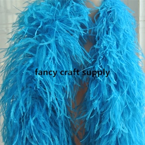 30 colors turquoise OSTRICH Feather Boa 12 ply Dancing dress Wedding Crafting halloween custom supply
