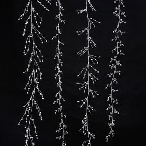 2 Stk Kristall Diamant Form Perlen spray Hochzeit Handwerk Acryl Perle Blumen Perlen Spray Hochzeit Picks