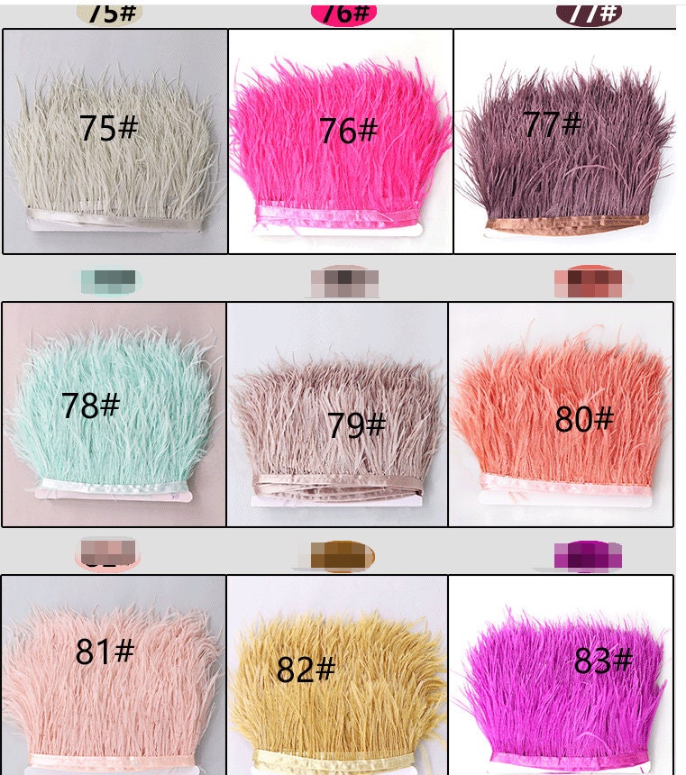 1 Yard Royal Blue Ostrich Feather Trim Fringe 34inch Wide 55 Etsy