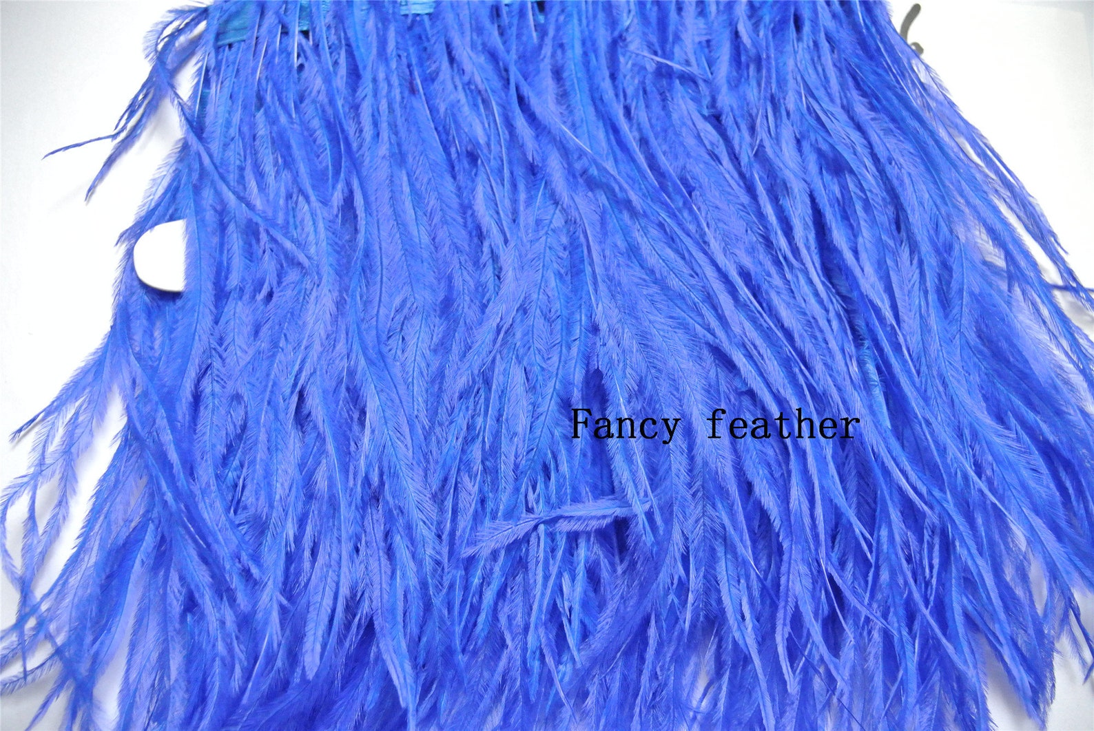 Royal Blue Ostrich Feather Trimming Fringe Ostrich Feather Etsy