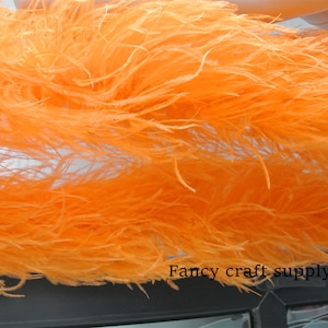 22 colors 9 ply orange OSTRICH Feather Boa Dancing dress Wedding Crafting halloween custom supply
