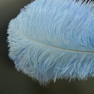 50 pcs plumes d&#39;autruche bleu clair pour centres de table de noce décoration de mariage artisanat fête de bal d&#39;étudiants approvisionnement personnalisé