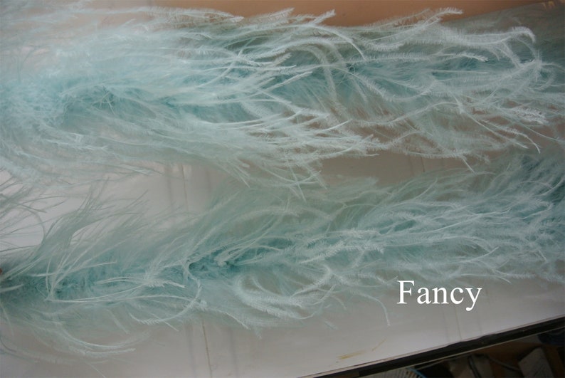 Light Blue Ostrich Feather Boa 2 Ply for Wedding Dancing Dress Etsy