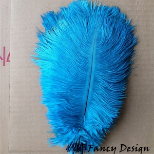 Plume d&#39;autruche turquoise, 30 pièces de 5 à 20 pouces pour l&#39;artisanat de pièce maîtresse de fête de mariage