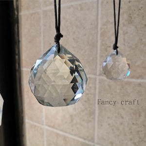 10pcs Hanging ball 30mm  40mm  50mm ,Hanging Crystal Suncatcher Ceiling Light Pull,Hanging Crystal Prism