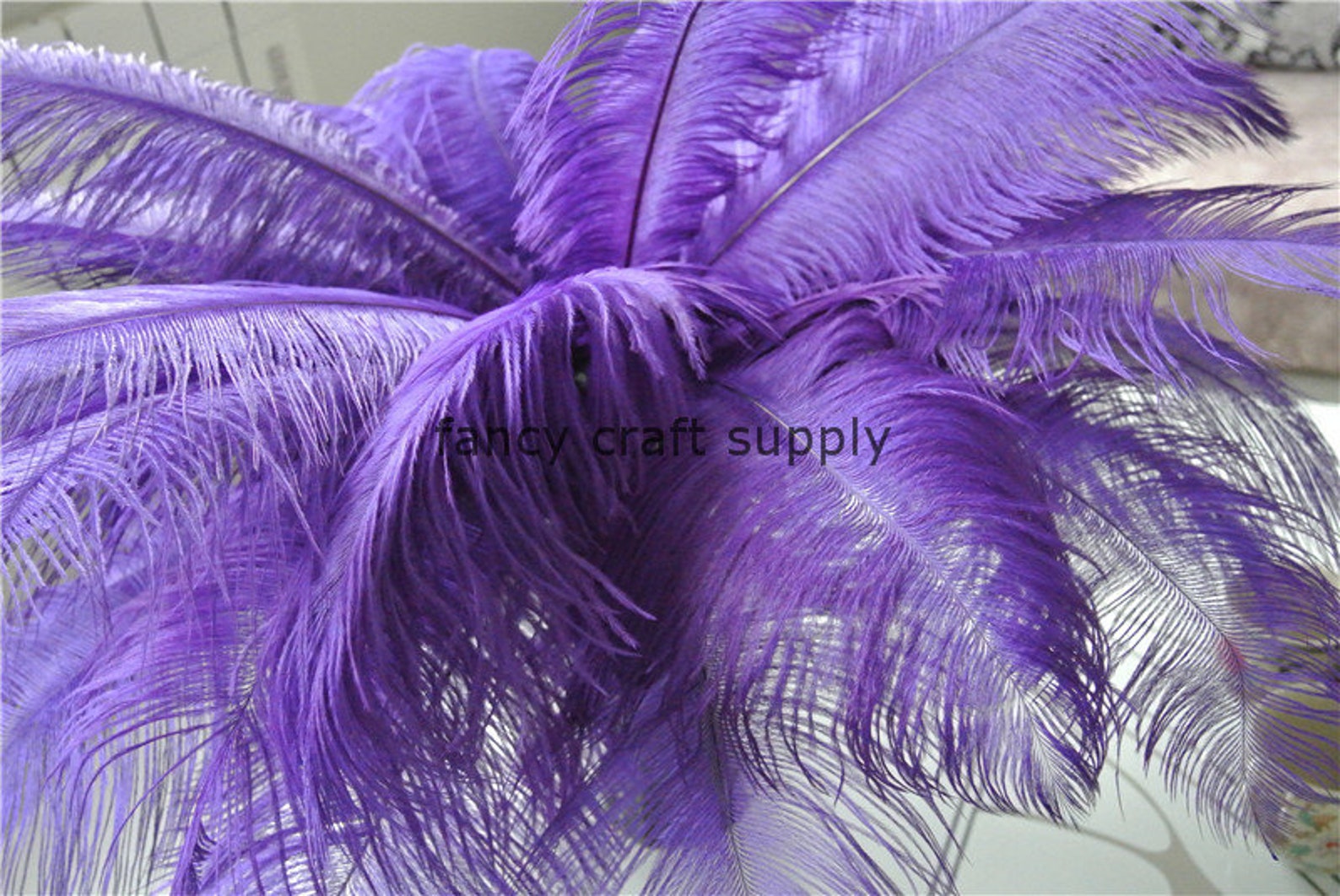 Purple Ostrich Feather 100 Pcs for Wedding Party Centerpiece Etsy