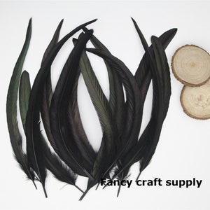 black Rooster coque feather loose 100 pcs for wedding party decor craft halloween supply