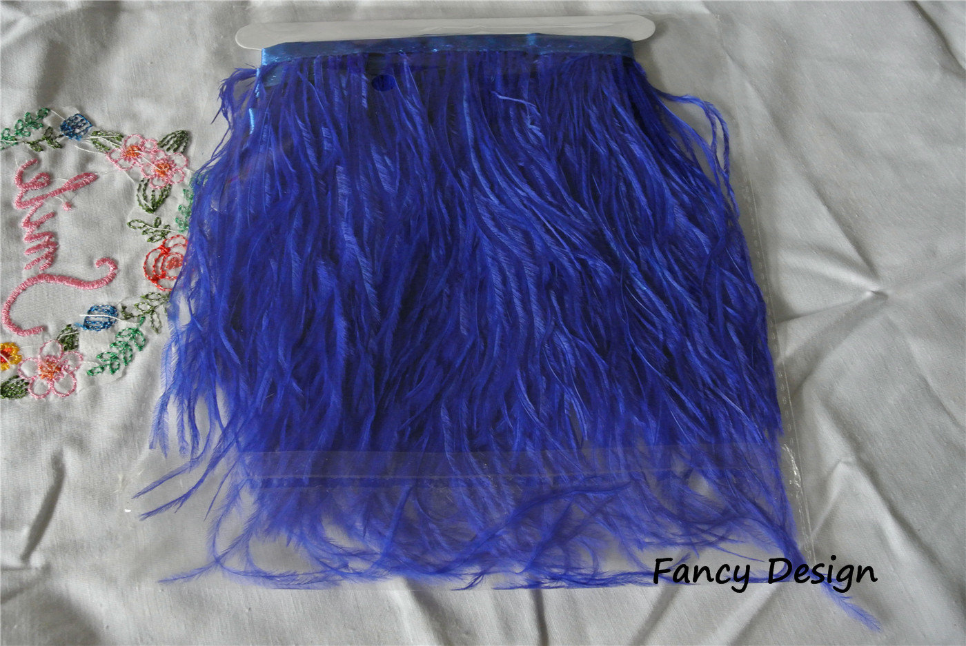 5 Yards Royal Blue Ostrich Feather Trimming Fringe Ostrich Etsy