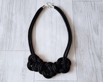 Necklace for women, Statement necklace, Chunky necklaces, Big necklace, Black necklace, Womens jewellery, Jewelry, Gift for her