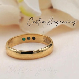Versteckter Multi-Geburtsstein-Ring aus 14K Gold: Benutzerdefinierter Edelstein-Familienring