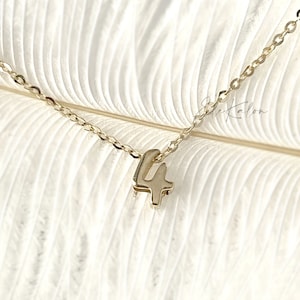 14K Solid Gold Number Pendant, Personalized Necklace, Custom Necklace, Lucky Number, Numerical Number, Dainty Pendant, Gift Ideas