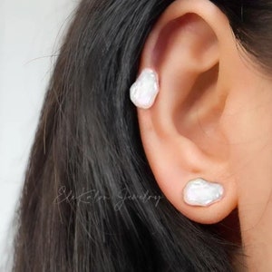 14K Gold Barock Ohrringe: Conch Helix Knorpel Schraubverschluss
