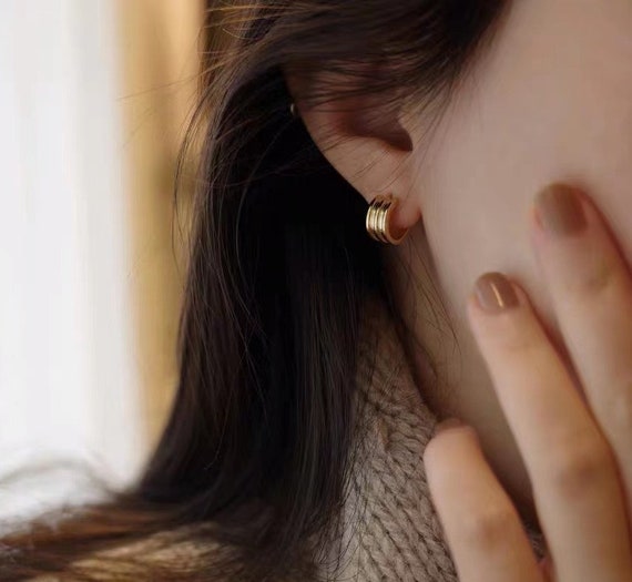 Etsy double hoop earrings deals